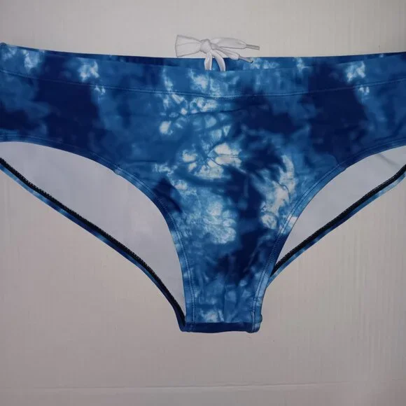 MEN'S TIE-DYE PRINT SWIM BRIEFS/TRUNKS - Picture 9 of 10
